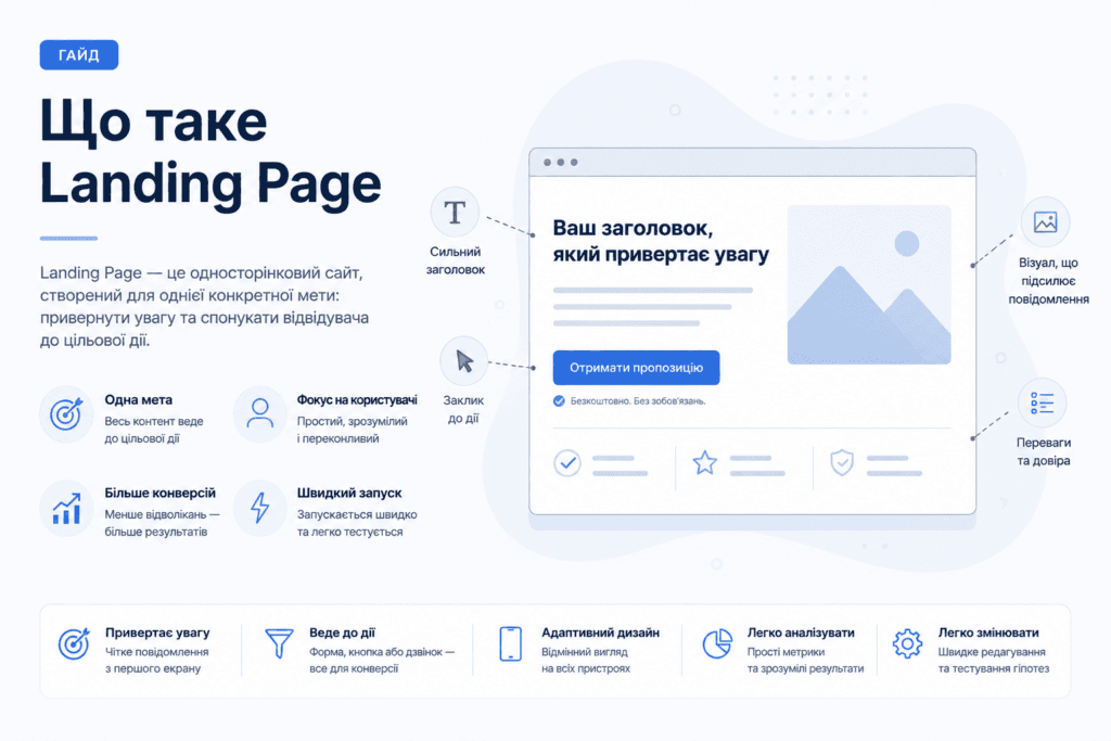 Що таке landing page: інструмент, який працює лише за певних умов