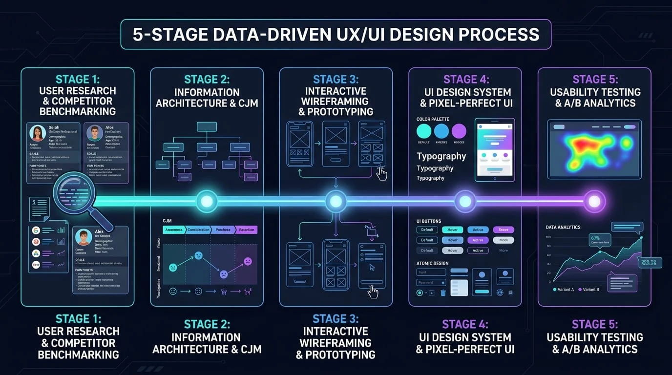 5 етапів створення Data-Driven UX/UI дизайну під ключ