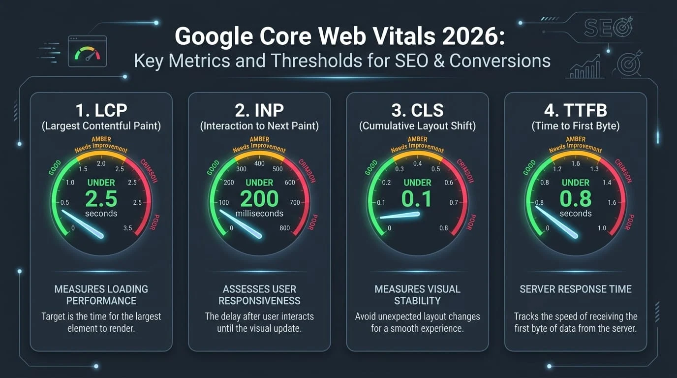 Офіційні стандарти Core Web Vitals 2026 від Google