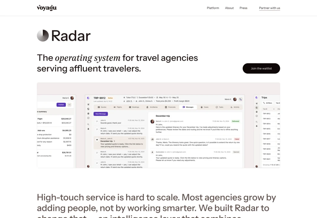 Платформа Voyagu Radar OS